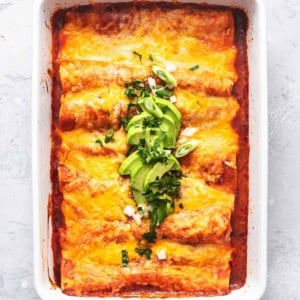 enchiladas in a pan