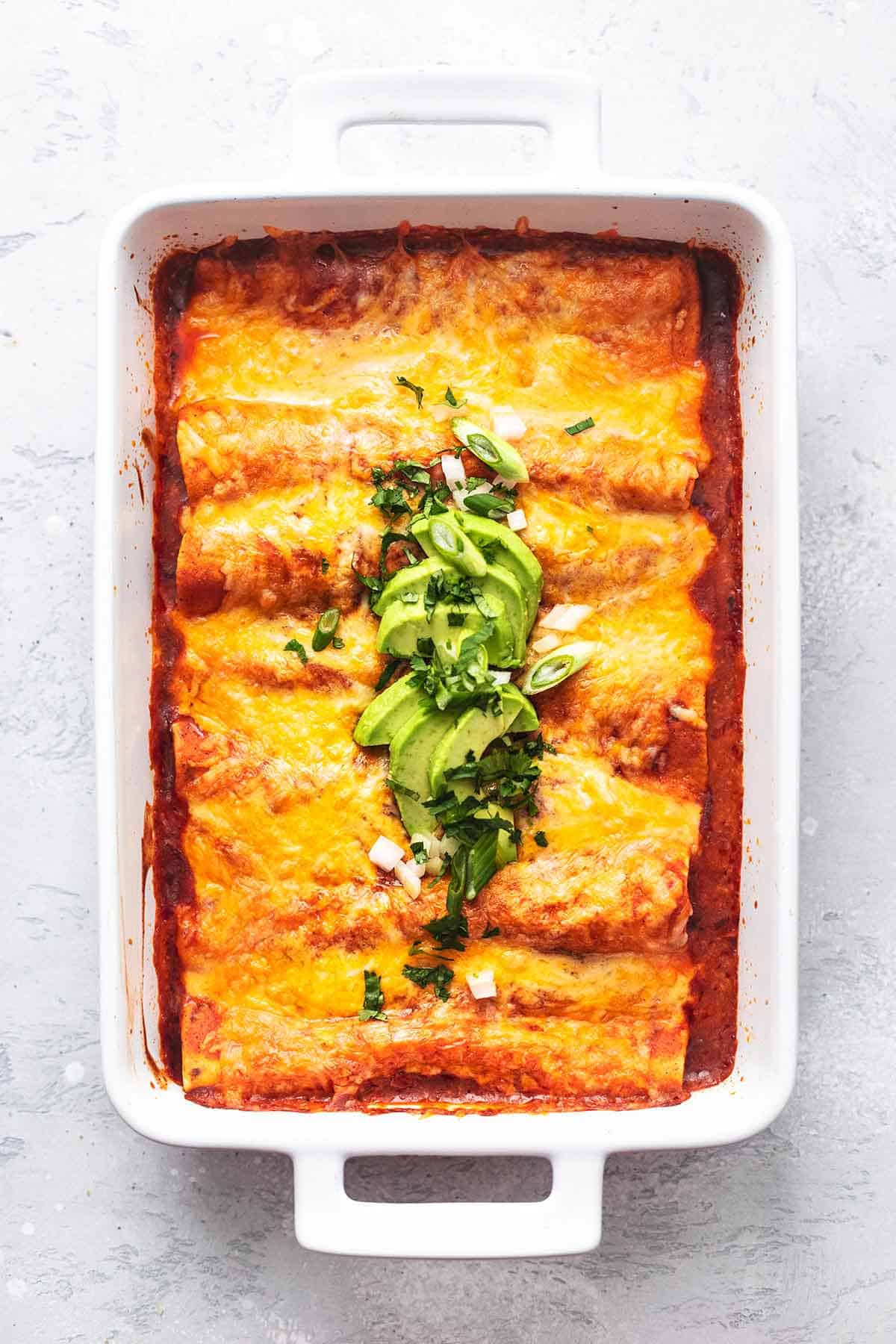 enchiladas in a pan 