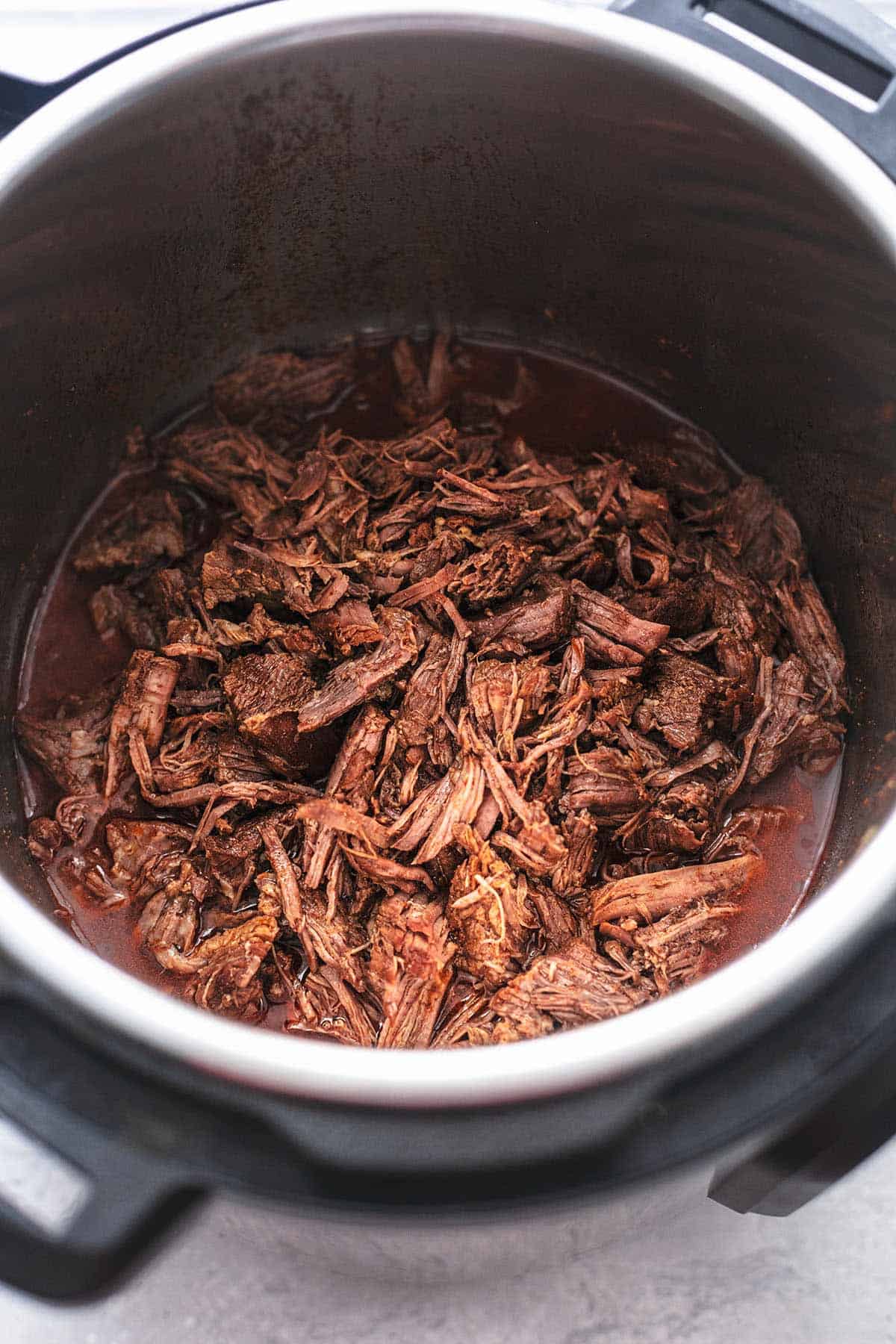 shredded beef in an instant pot pressure cooker