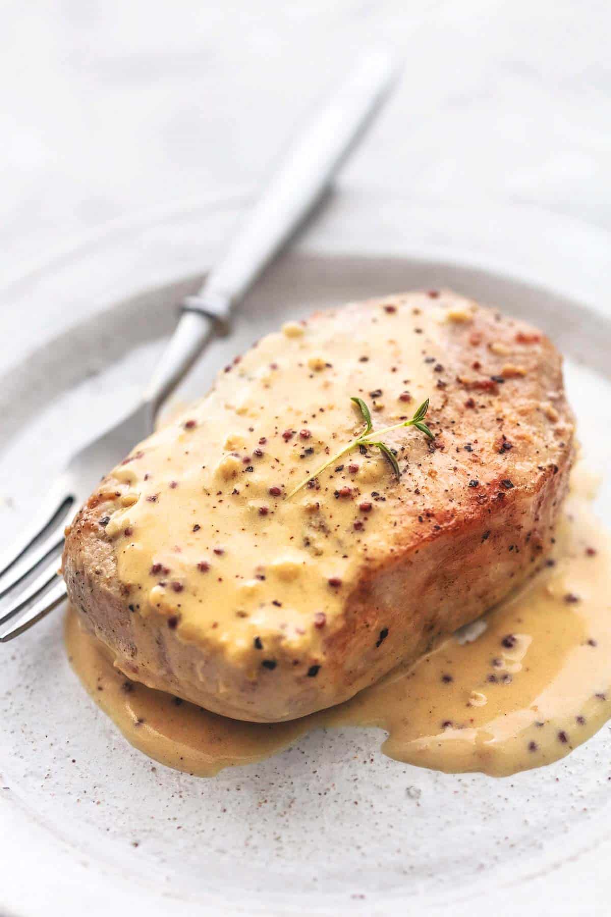 Baked Pork Chops With Dijon Cream Sauce Creme De La Crumb