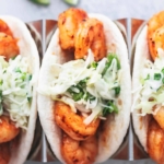 up close shrimp tacos