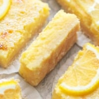 up close creamy lemon bars