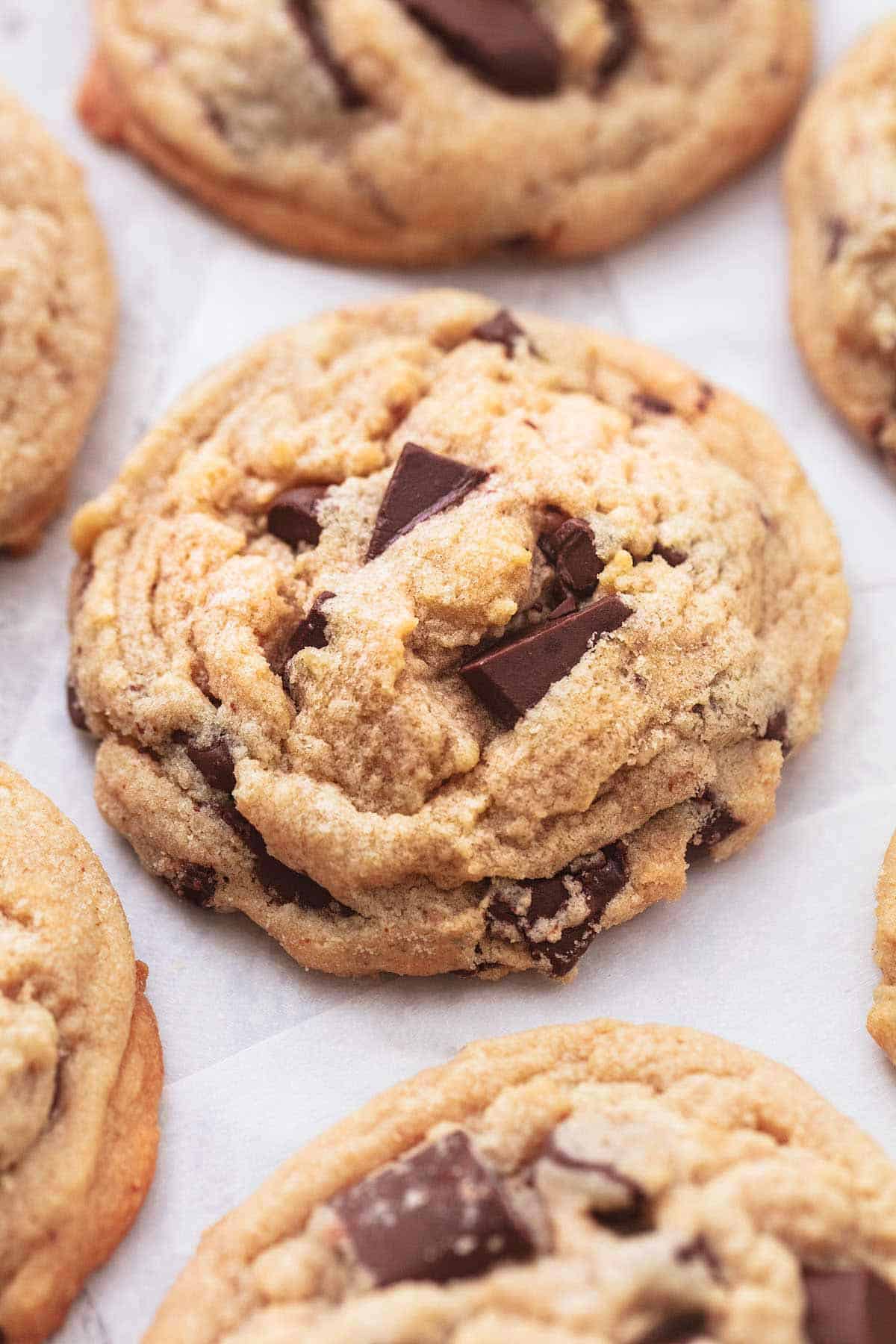 close up peanut butter cookie