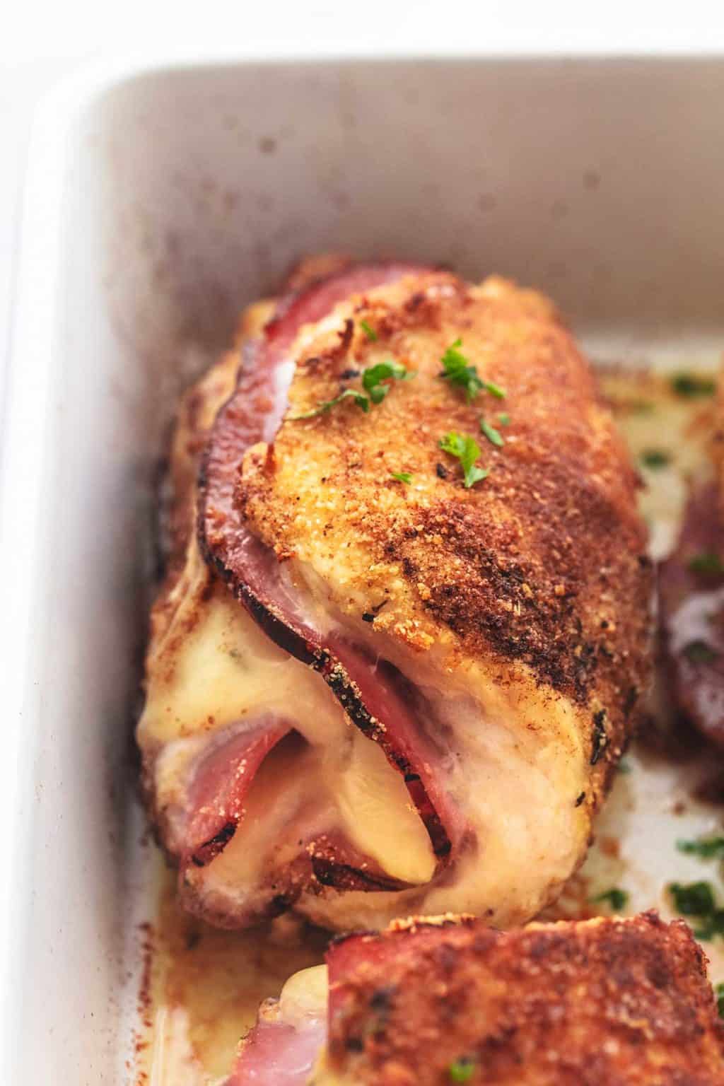 Chicken Cordon Bleu with Dijon Cream Sauce Creme De La Crumb