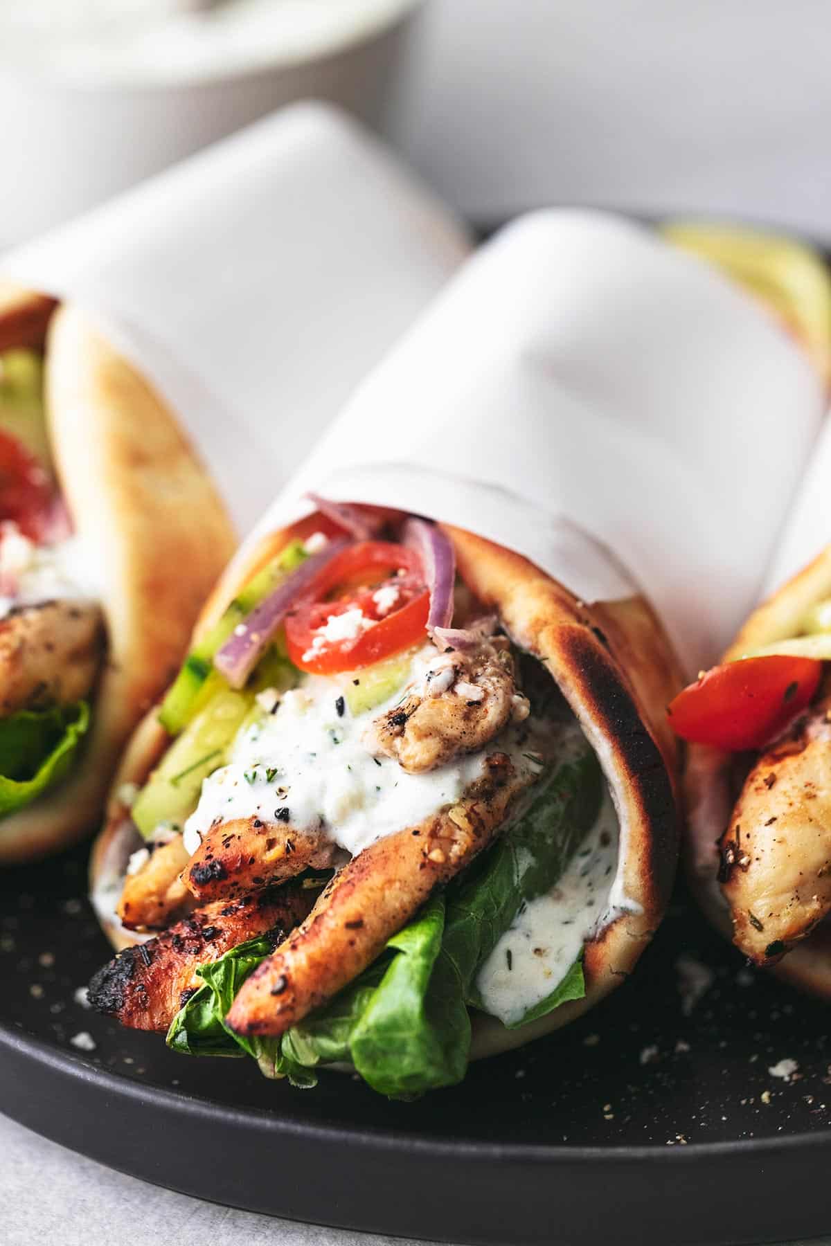 Chicken Gyro Recipe with Tzatziki Sauce