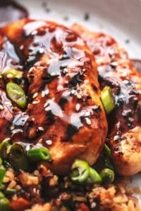 up close chicken grilled with glaze