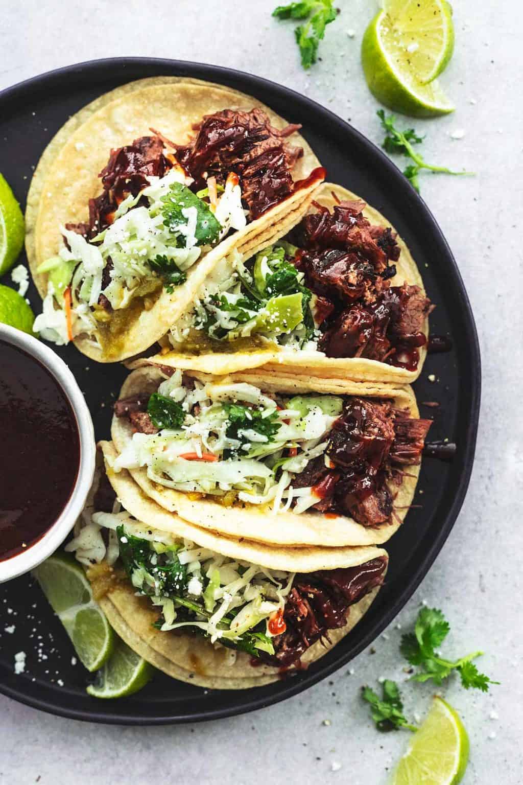 Best BBQ Beef Brisket Tacos Recipe Creme De La Crumb