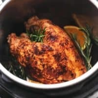 cooked turkey in pressure cooker pot