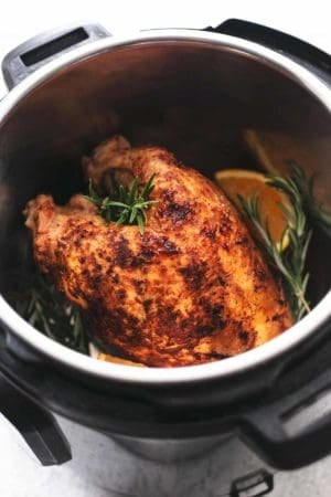 cooked turkey in pressure cooker pot