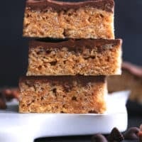 stack of three scotcheroo dessert bars