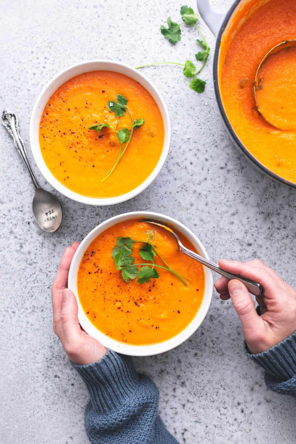 Carrot and Coriander Soup Creme De La Crumb