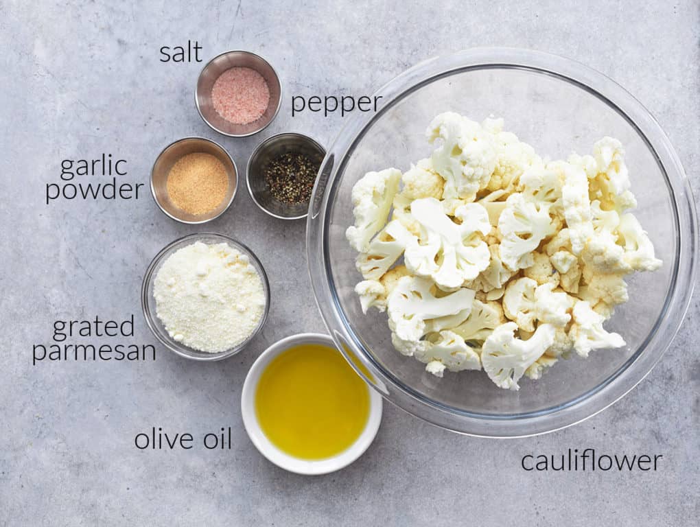 ingredients for baked cauliflower