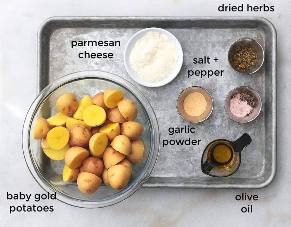 ingredients for making air fryer potatoes