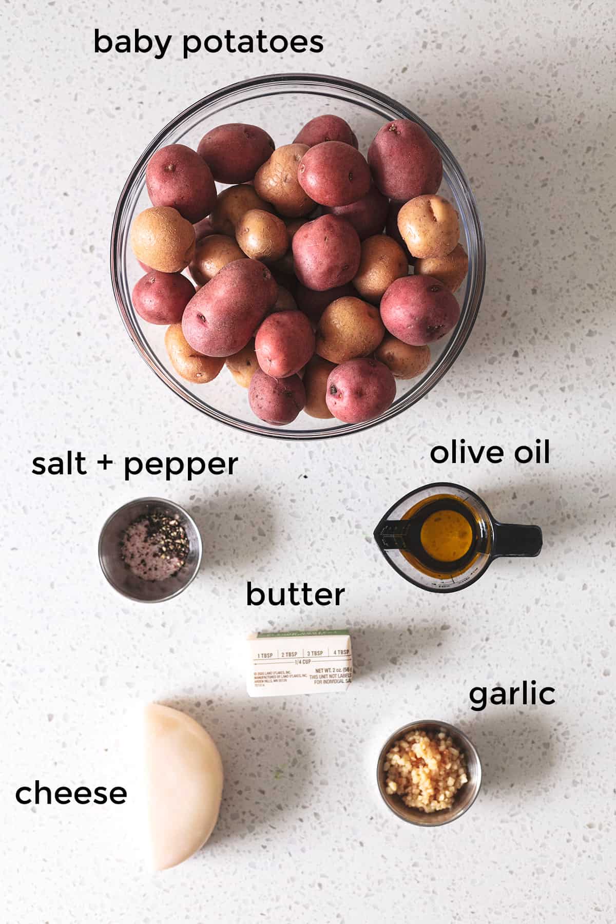 ingredients for smashed potatoes recipe