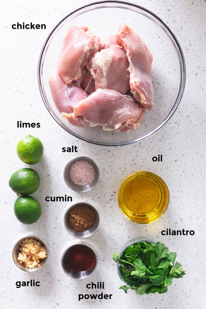 ingredients for grilled chicken recipe