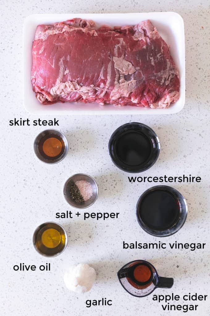 ingredients for steak marinade