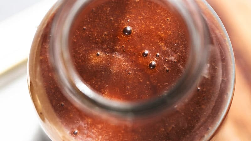 balsamic dressing in a jar