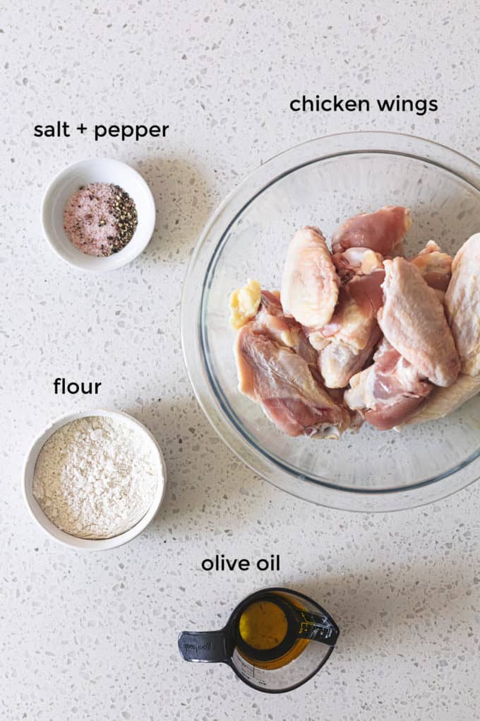 ingredients for baked chicken wings recipe