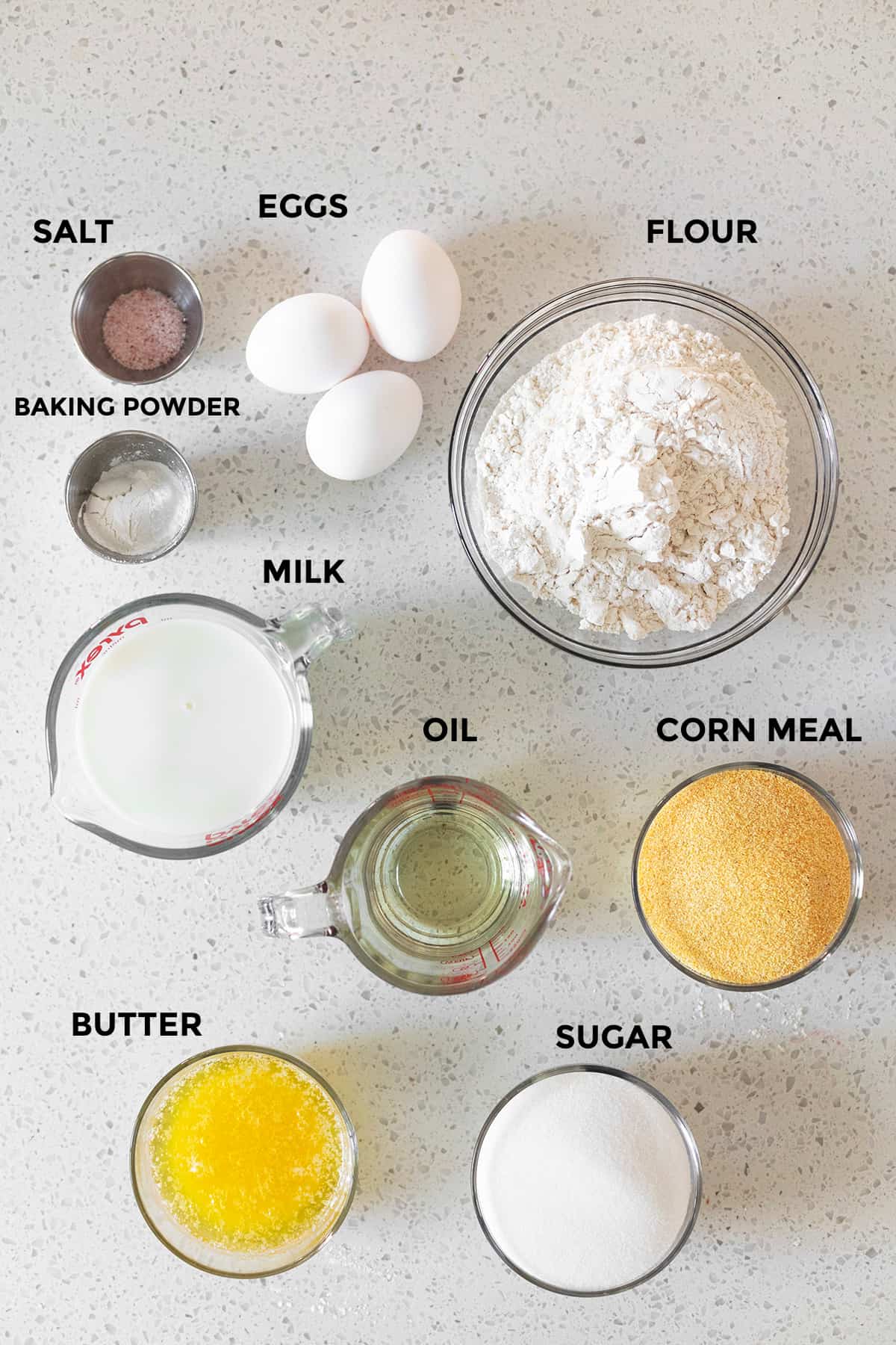 ingredient for cornbread muffins