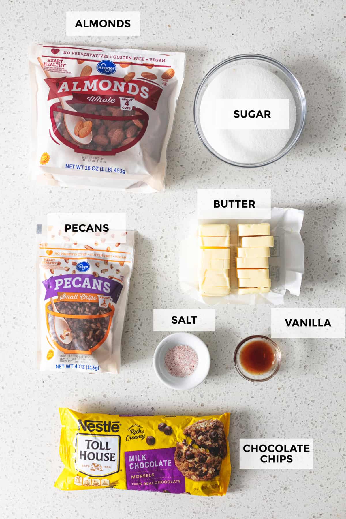 ingredients for english toffee recipe