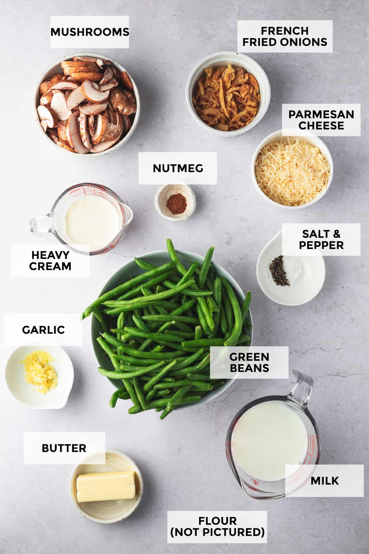 ingredients for green bean casserole