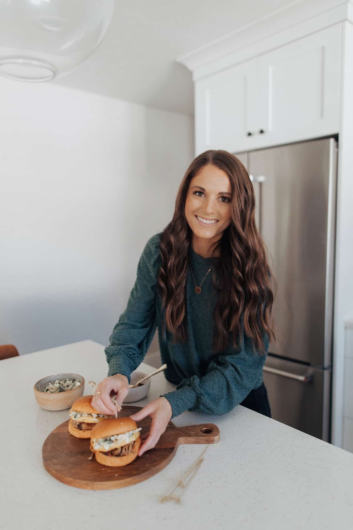 Tiffany of Creme de la Crumb in the kitchen