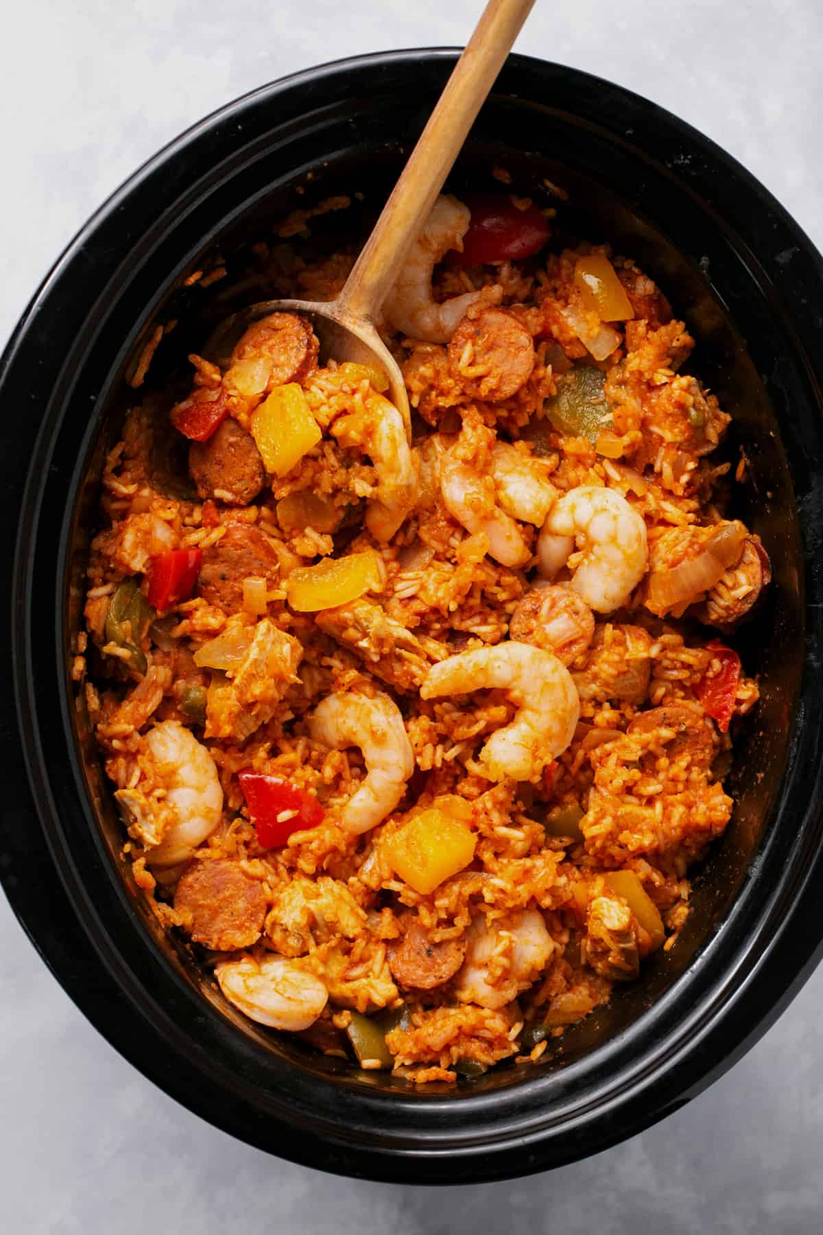 Easy Slow Cooker Jambalaya Creme De