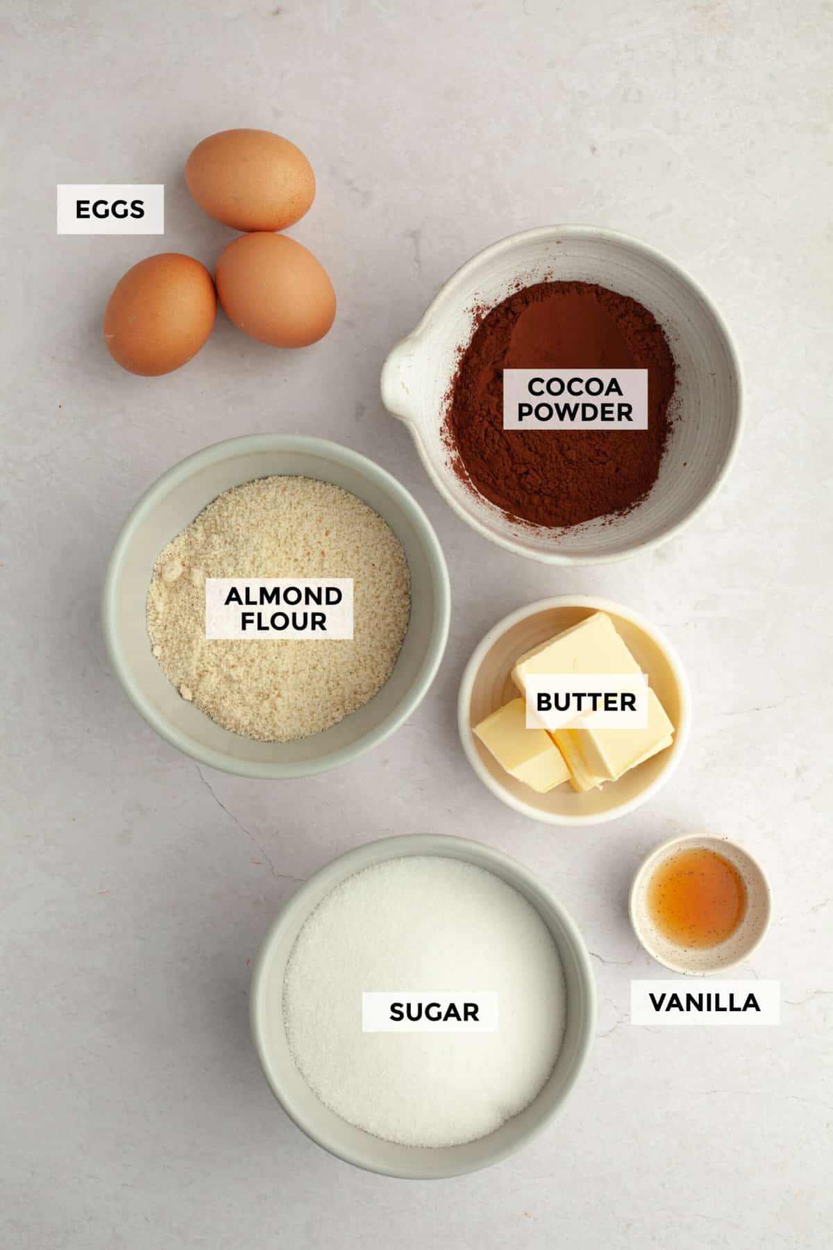 ingredients for flourless chocolate cake recipe