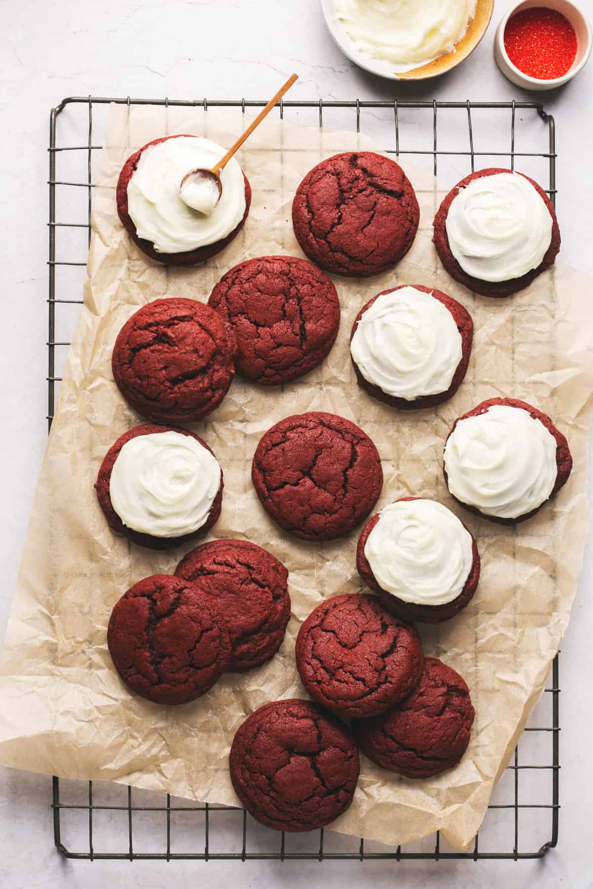 I found some cream cheese baking chips in the store, so I made red velvet  cookies : r/Baking