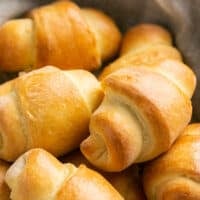 up close crescent rolls