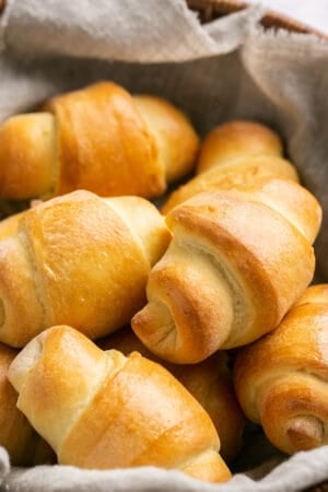 up close crescent rolls