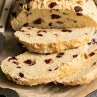 irish soda bread cut into slices