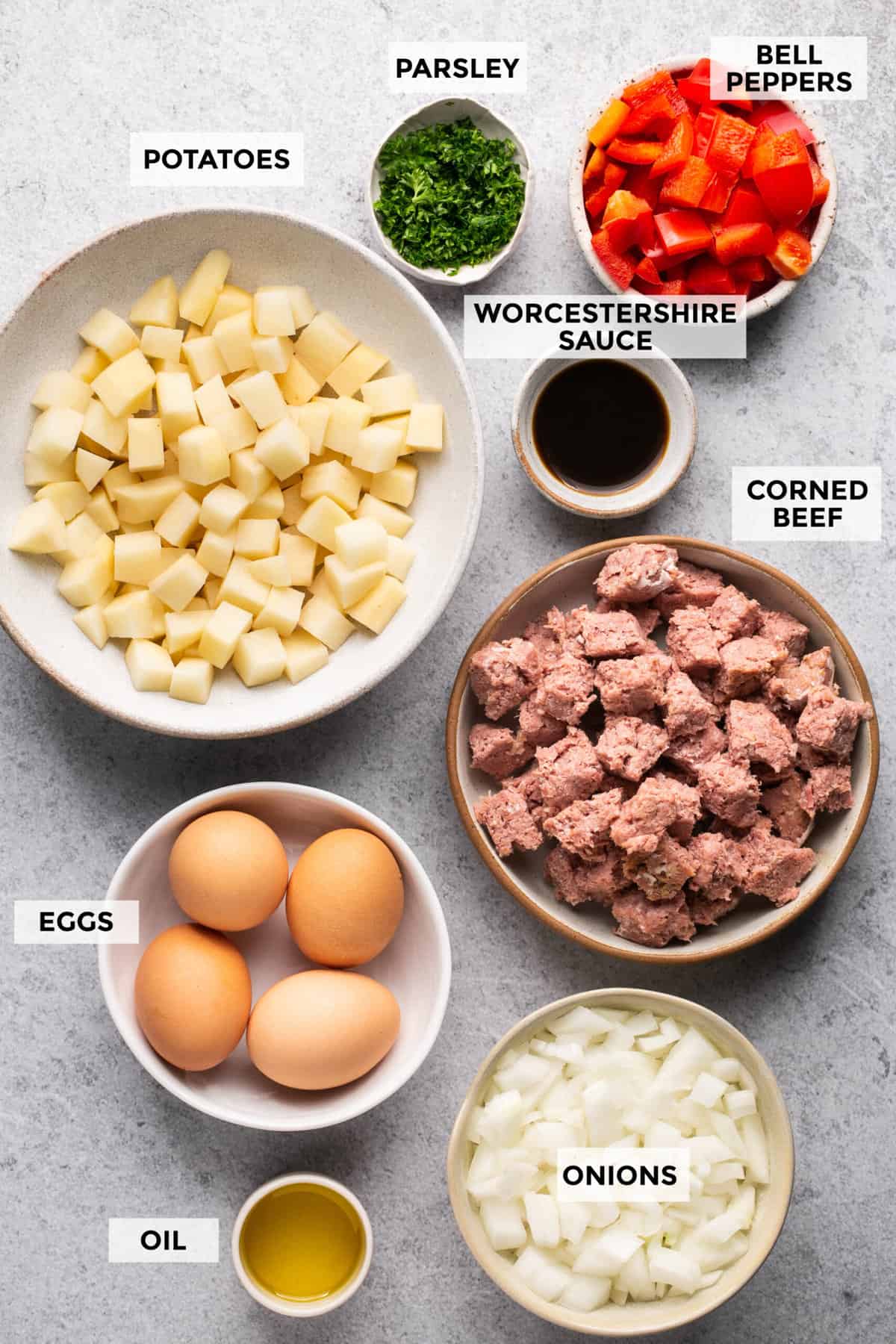 ingredients for corned beef hash