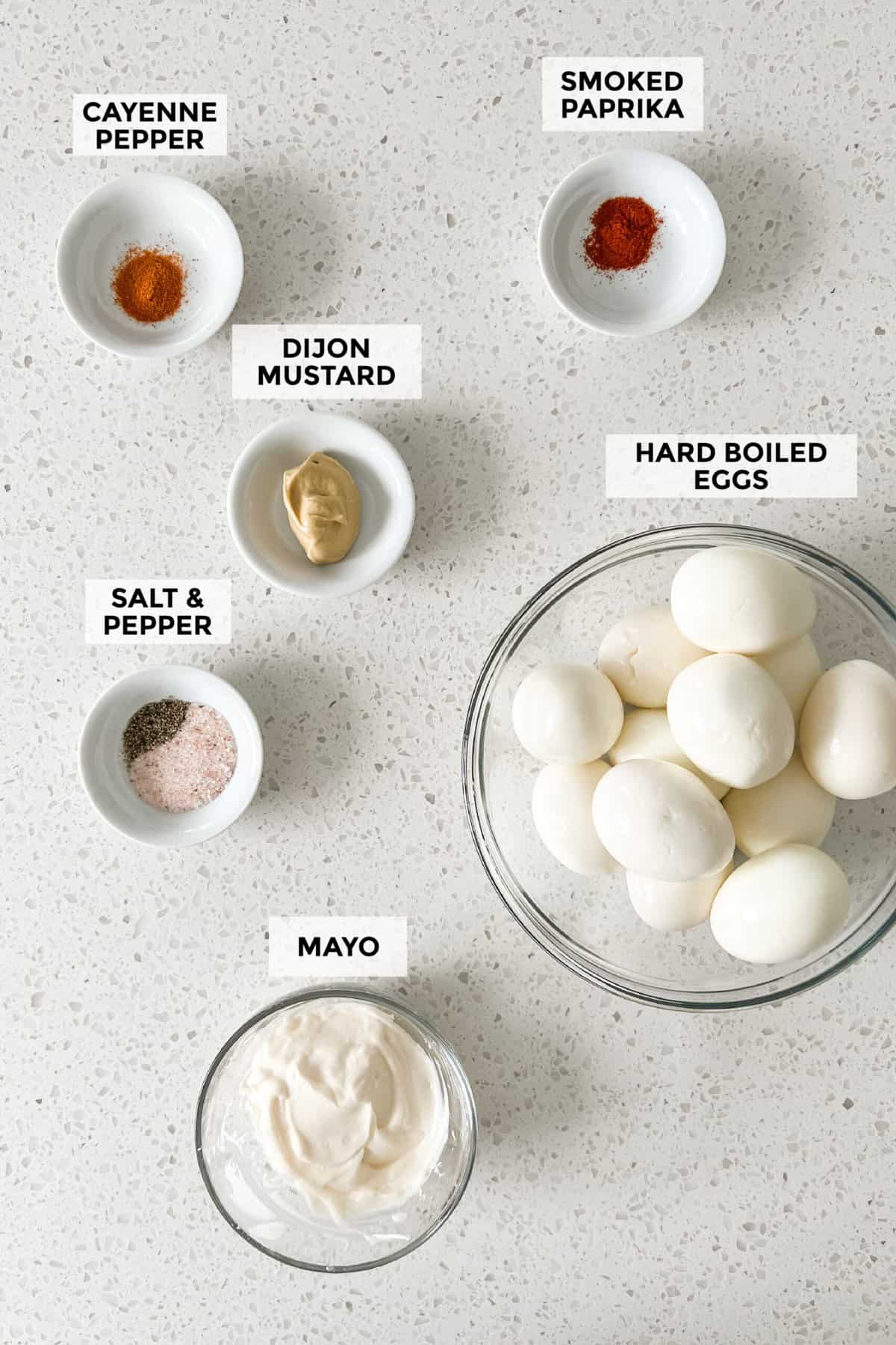 ingredients for deviled eggs recipe