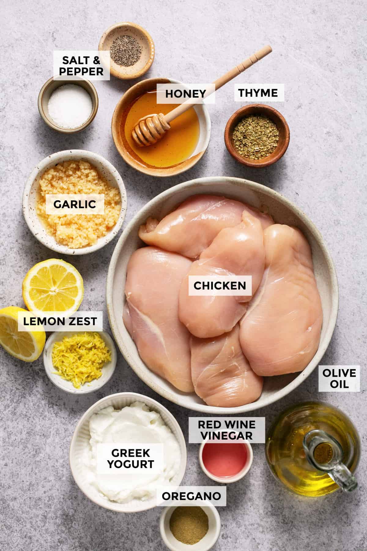 ingredients for greek chicken marinade recipe