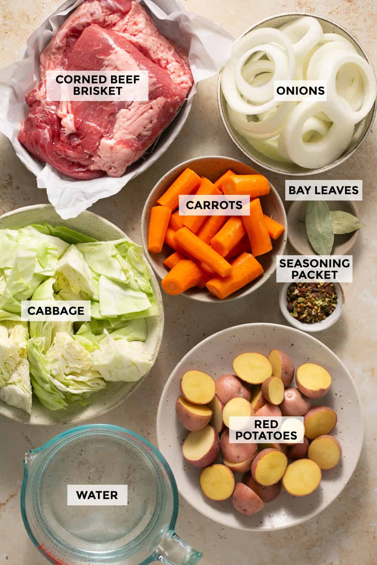 ingredients for slow cooker corned beef and cabbage recipe