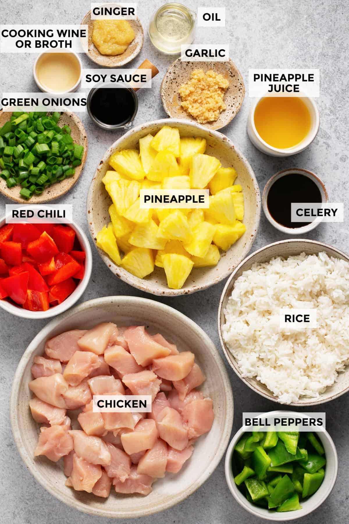 ingredients for pineapple chicken recipe