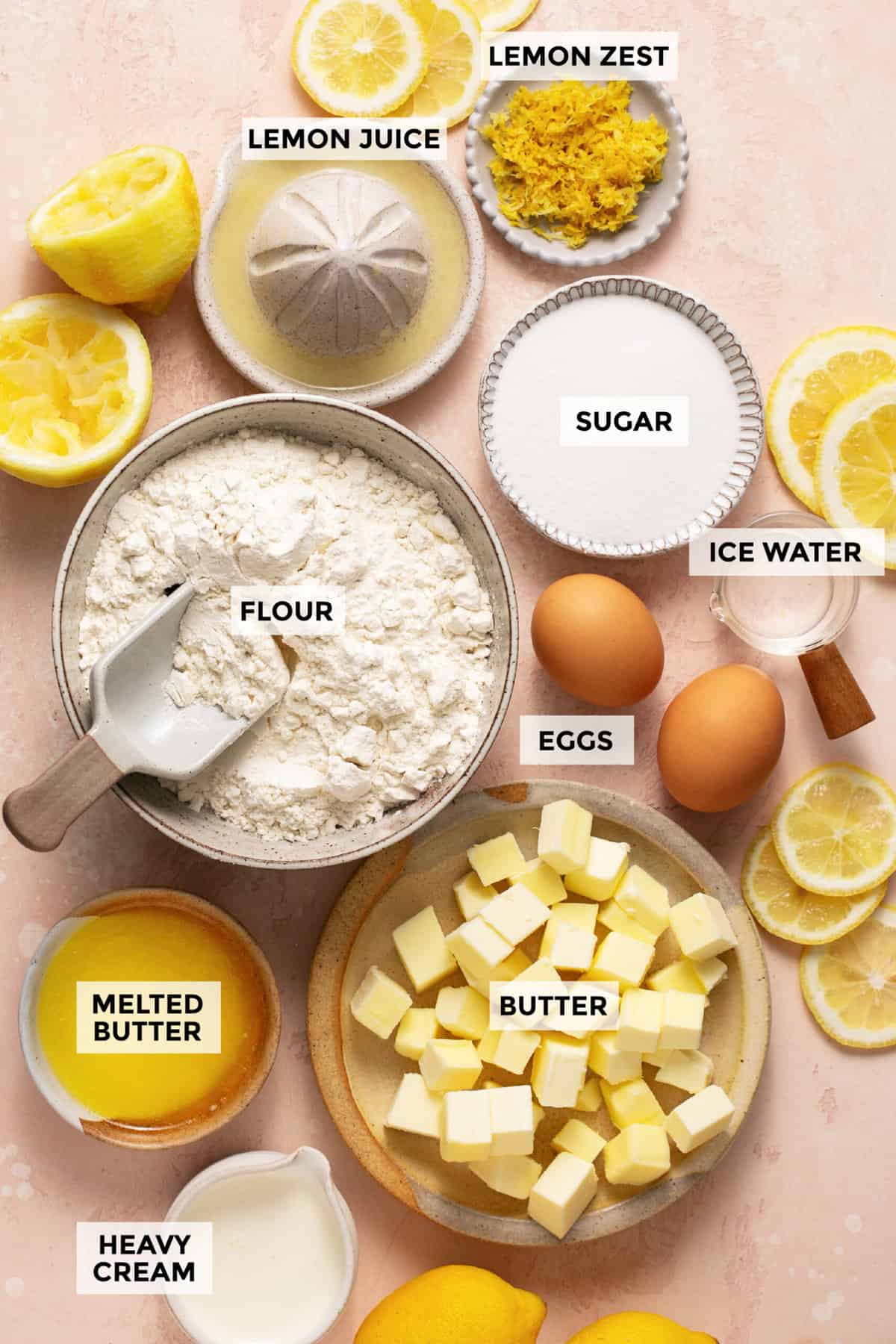 ingredients for lemon tart recipe