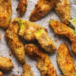 avocado fries on sheet pan