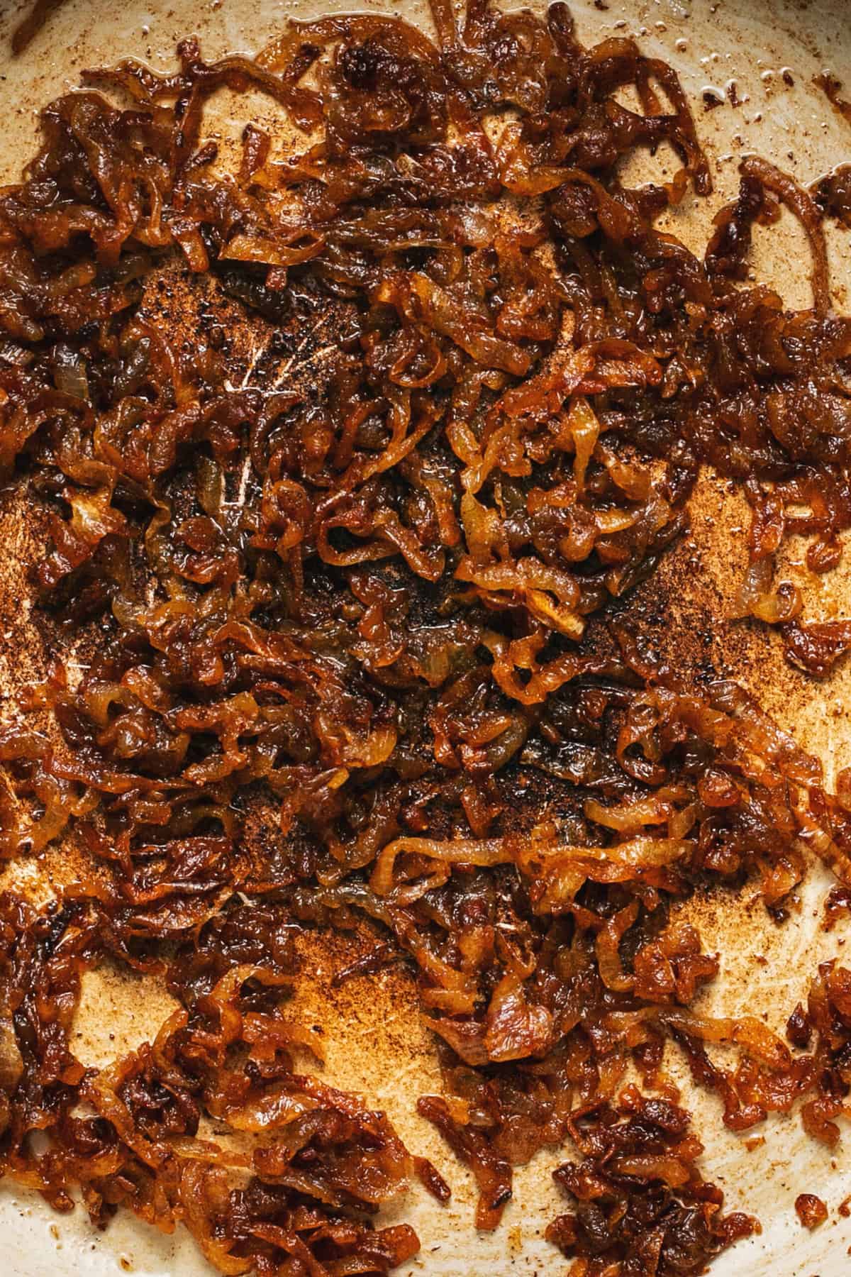 caramelized onions in skillet