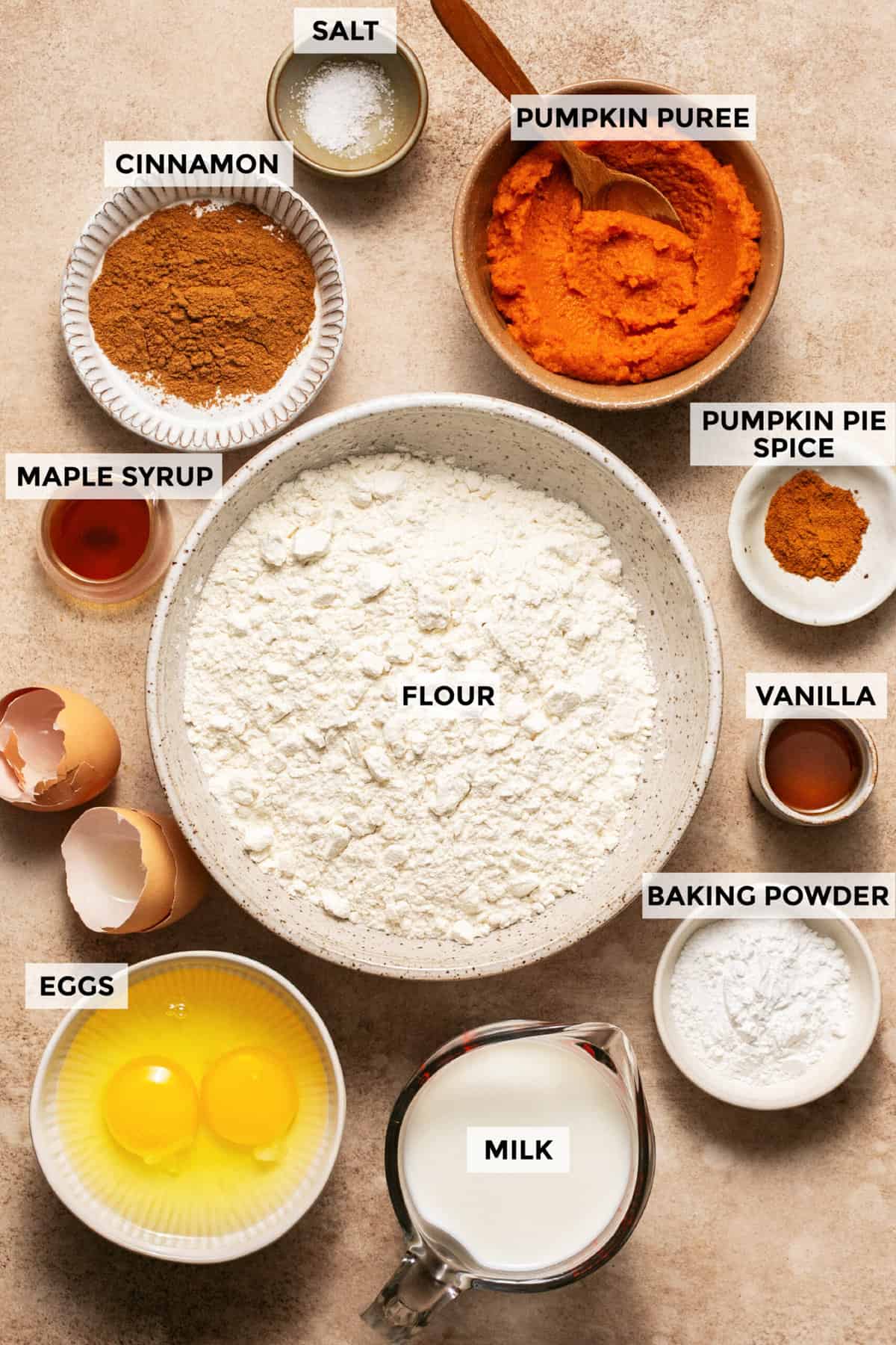 ingredients for pumpkin pancakes recipe