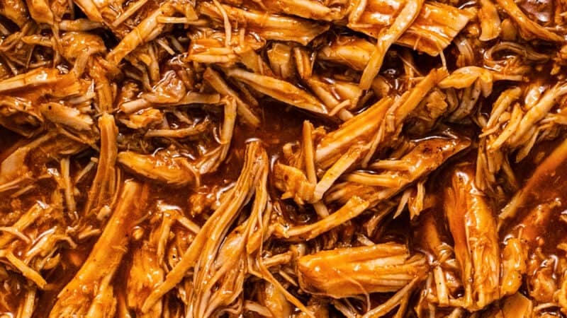 shredded sweet pork in slow cooker