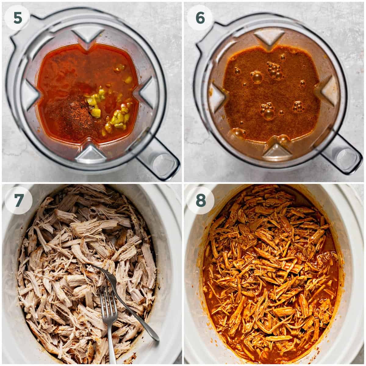 final four steps of preparing cafe rio sweet pork recipe