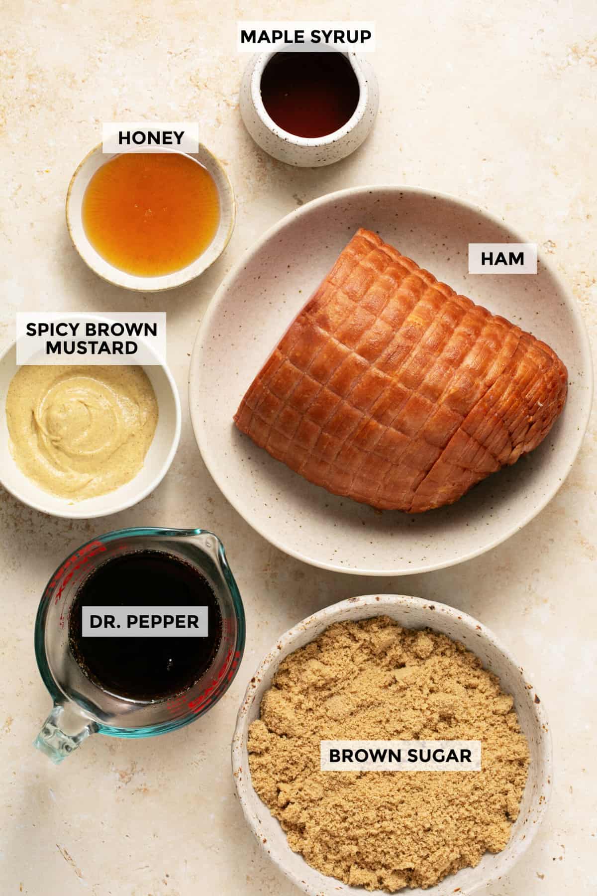 ingredients for slow cooker ham recipe