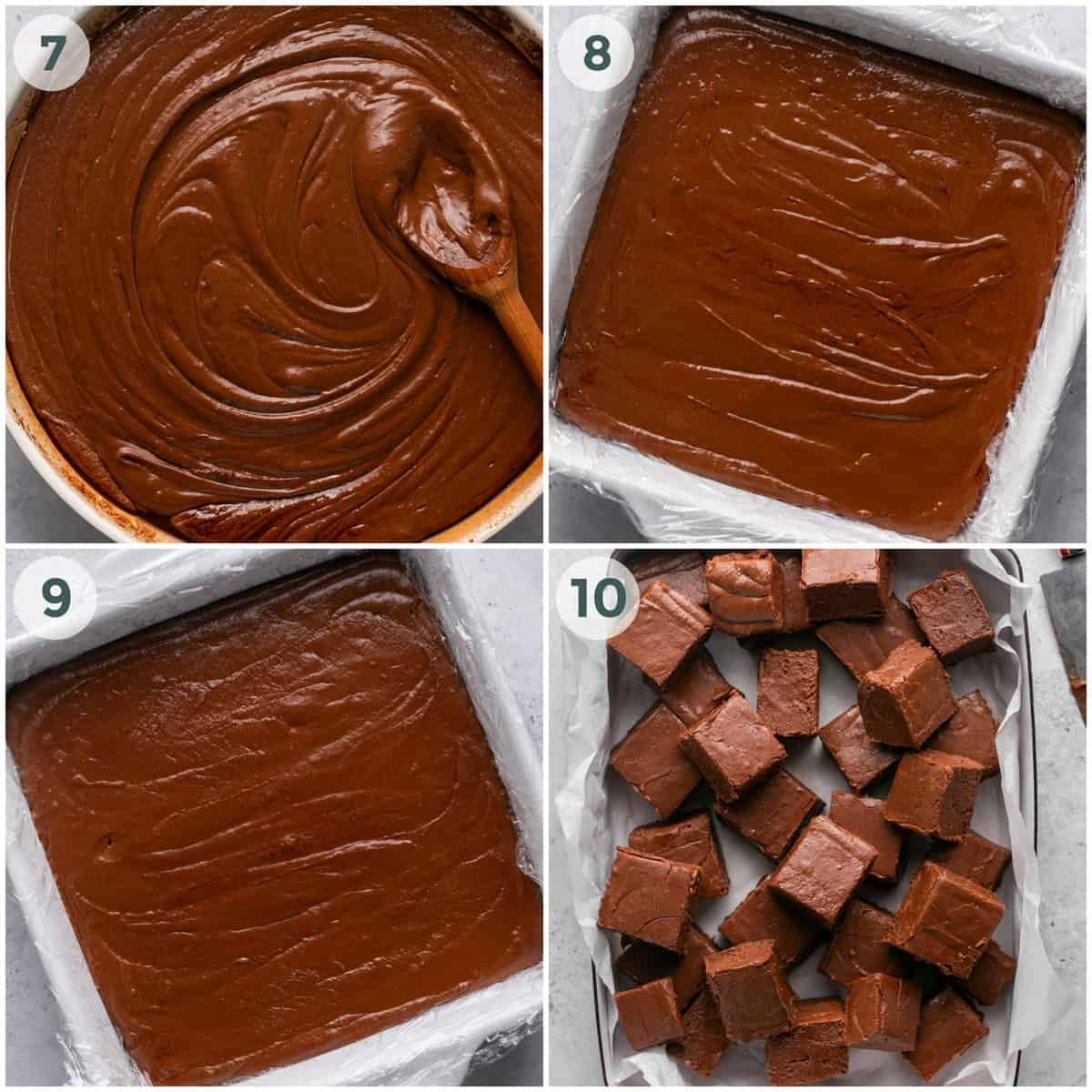 steps 7-10 for fantasy fudge recipe