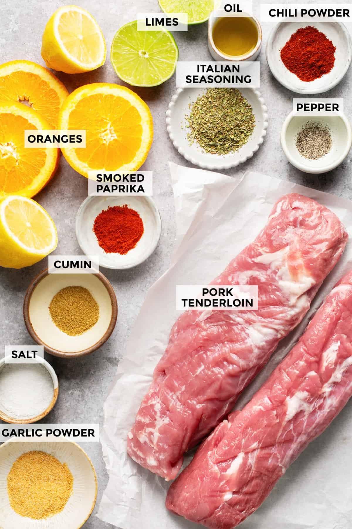 ingredients for roasted pork tenderloin recipe