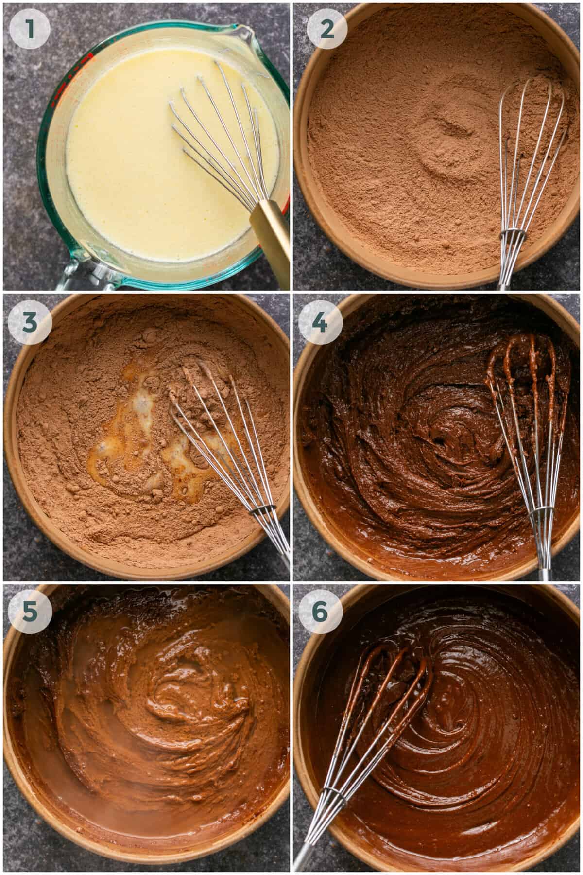 steps 1-6 for german chocolate cake recipe