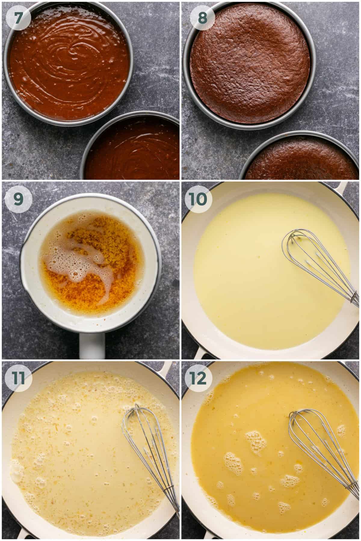 steps 7-12 for german chocolate cake recipe